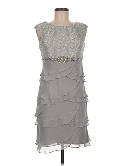 Pre-owned Jessica Howard Cocktail Dress In Gray