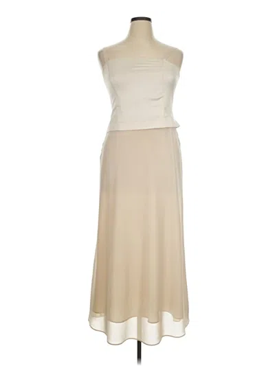 Pre-owned Jessica Howard Cocktail Dress In Tan