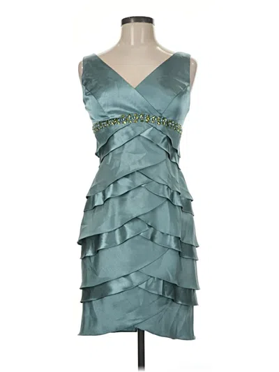 Pre-owned Jessica Howard Cocktail Dress In Teal