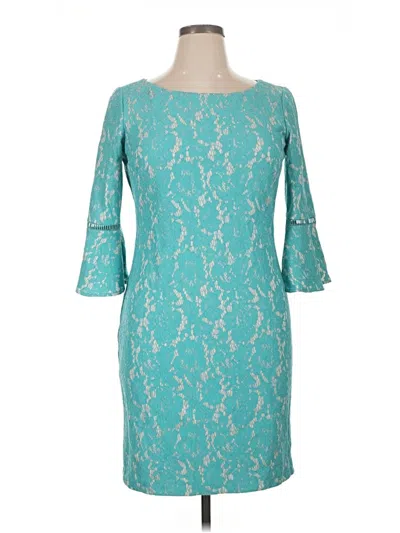 Pre-owned Jessica Howard Cocktail Dress In Teal