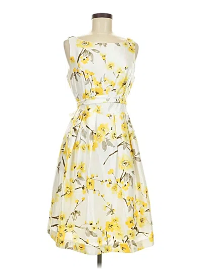 Pre-owned Jessica Howard Cocktail Dress In Yellow