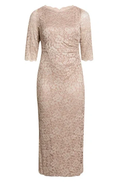 Jessica Howard Floral Lace Sheath Dress In Pink