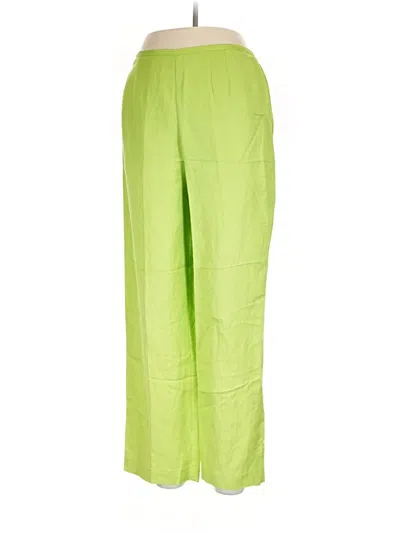 Jessica Howard Linen Pants In Green