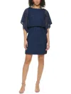 JESSICA HOWARD PETITES WOMENS BLOUSON SHORT COCKTAIL AND PARTY DRESS