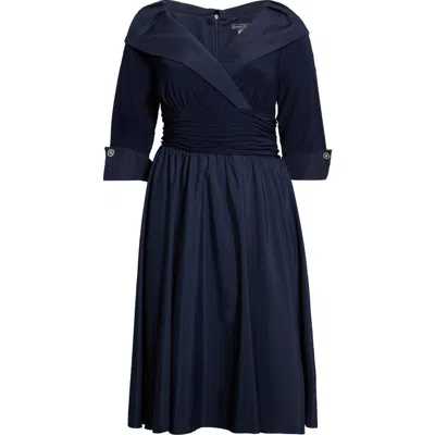 Jessica Howard Rhinestone Cuff Cocktail Dress In Blue