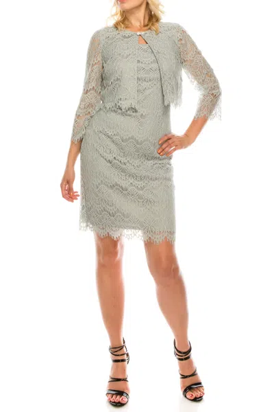 Jessica Howard Short Mother Of Bride Jacket Dress In Animal Print