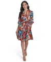 Jessica Howard Women's 3/4-sleeve A-line Dress