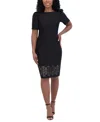 Jessica Howard Womens Cut-out Polyester Sheath Dress In Black