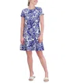 JESSICA HOWARD WOMEN'S FLORAL-PRINT FIT & FLARE DRESS