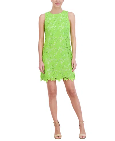 Jessica Howard Women's Lace Shift Dress In Citron