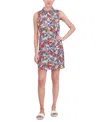 JESSICA HOWARD WOMEN'S PRINTED TEXTURED SHIFT DRESS