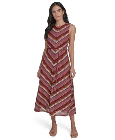 Jessica Howard Women's Sleeveless Lace Midi Dress