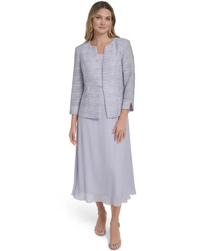 Jessica Howard Women's Swing Inset Waist Dress In Purple