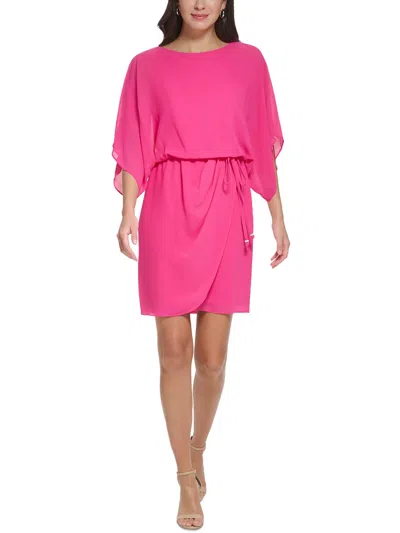 Jessica Howard Womens Semi-formal Mini Cocktail And Party Dress In Pink
