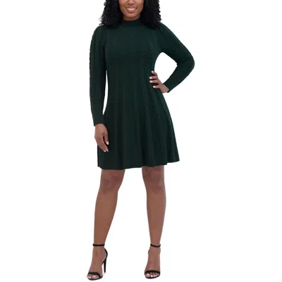 Jessica Howard Womens Textured Acrylic Sweaterdress In Hun