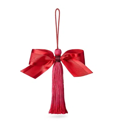 Jessica Light Bow Tassel Decoration In Red