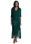 Jessica London 2-piece Lace Tulip Jacket Dress In Green