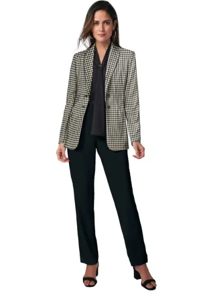 Jessica London 2-piece Stretch Crepe Single-breasted Pantsuit In Green