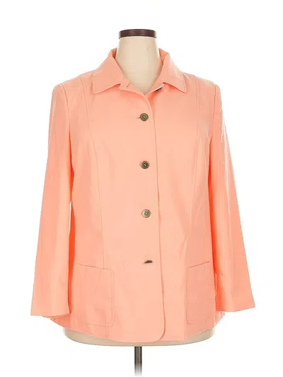 Pre-owned Jessica London 3/4 Sleeve Blouse In Orange
