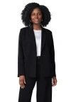 Jessica London Bi-stretch Shaped Blazer In Black
