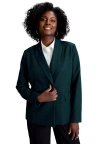 Jessica London Bi-stretch Shaped Blazer In Green