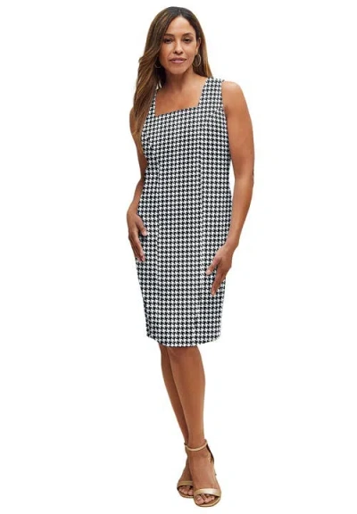 Jessica London Bi-stretch Sheath Dress In Black
