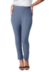 Jessica London Bi-stretch Slit Front Ankle Pant In Blue