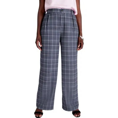 Jessica London Bi-stretch Wide Leg Pant In Blue