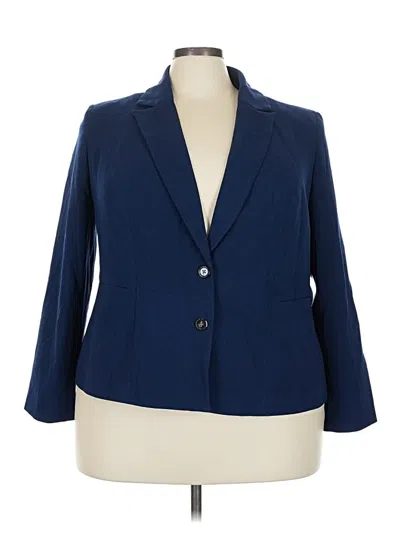 Jessica London Blazer Jacket In Blue