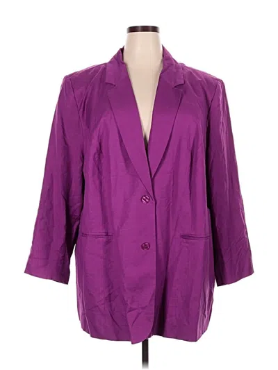 Pre-owned Jessica London Blazer Jacket In Purple