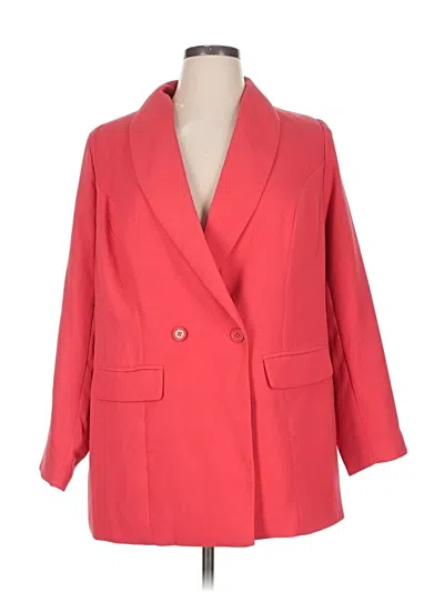 Pre-owned Jessica London Blazer Jacket In Red
