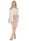 Jessica London Button Front Cashmere Cardigan In White
