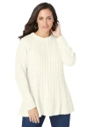 Jessica London Cable Peplum In Neutral