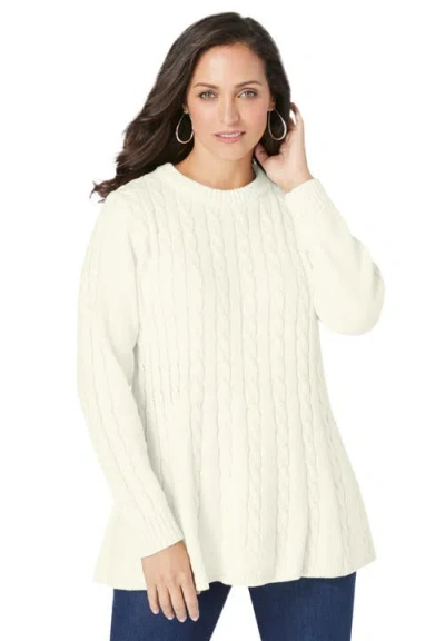 Jessica London Cable Peplum In Neutral