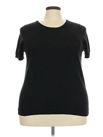 Pre-owned Jessica London Cardigan Sweater In Black