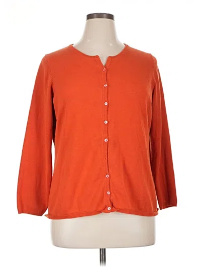 Pre-owned Jessica London Cardigan Sweater In Orange