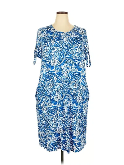Pre-owned Jessica London Casual Dress In Blue