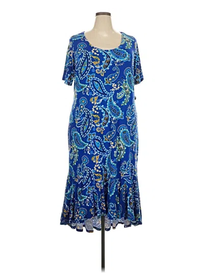 Pre-owned Jessica London Casual Dress In Blue