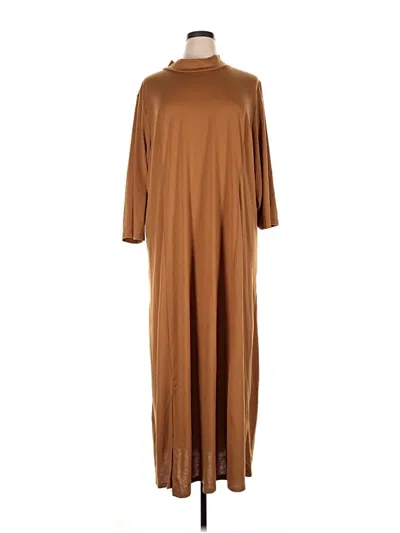 Pre-owned Jessica London Casual Dress In Brown