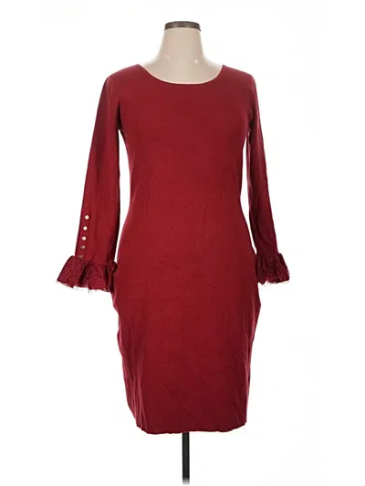 Pre-owned Jessica London Casual Dress In Burgundy