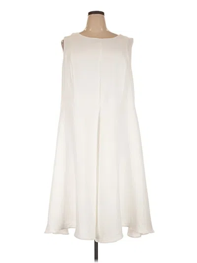 Pre-owned Jessica London Casual Dress In Ivory