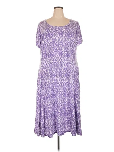 Pre-owned Jessica London Casual Dress In Purple