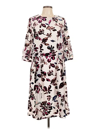 Pre-owned Jessica London Casual Dress In White