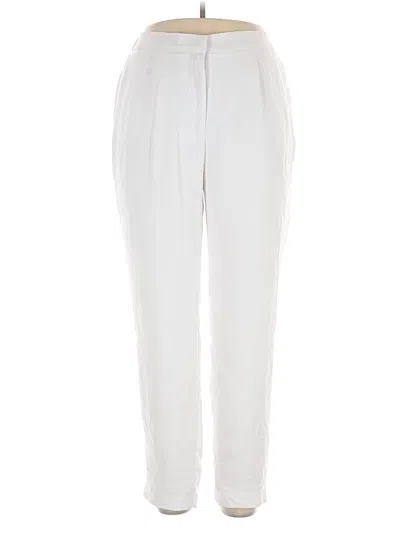 Pre-owned Jessica London Casual Pants In White