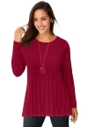 Jessica London Chevron Fit & Flare Sweater