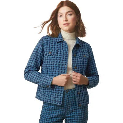 Jessica London Classic Cotton Denim Jacket In Blue