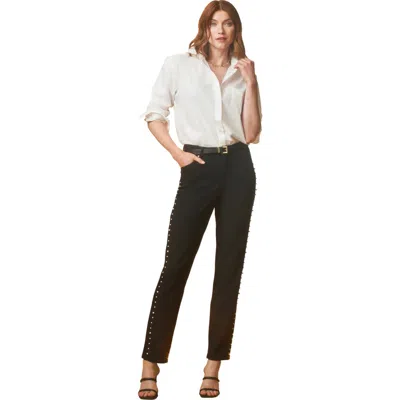 Jessica London Classic Cotton Denim Straight-leg Jean In Brown