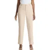 Jessica London Classic Cotton Denim Straight-leg Jean In Neutral