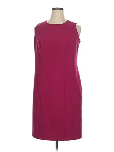 Pre-owned Jessica London Cocktail Dress In Burgundy