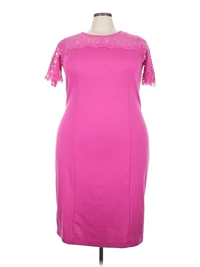 Pre-owned Jessica London Cocktail Dress In Pink